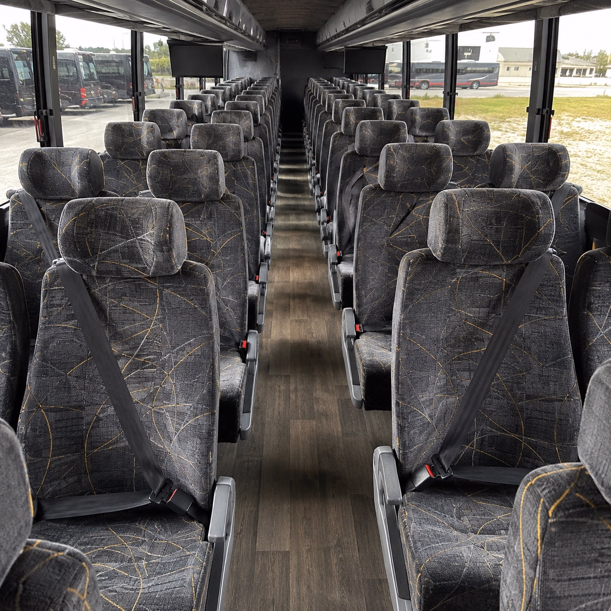 fort worth charter bus services interior